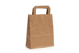 Medium Brown Kraft Handled Bags - 250 bags